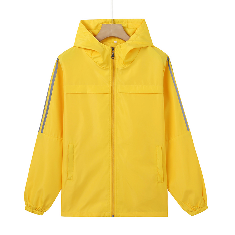 風衣定制，250g75D記憶復合布運動反光風衣wj1-952